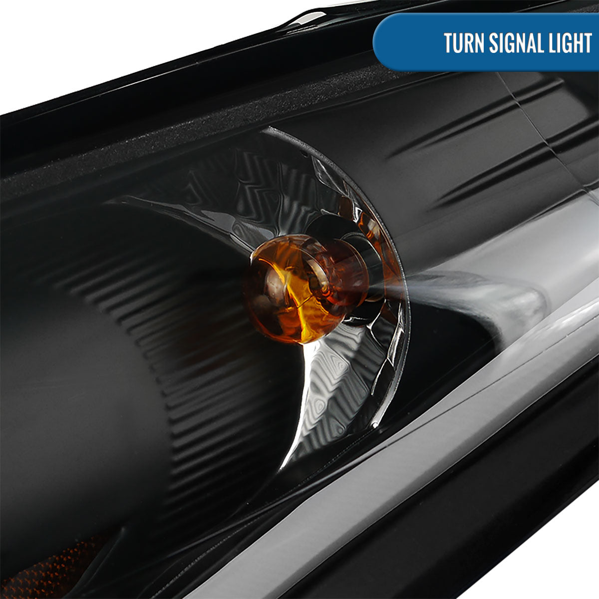 Ronnin - Fits 2011-2013 Hyundai Elantra LED Tube Running Lights Projector Headlights Upgrade Assembly Pair | Black