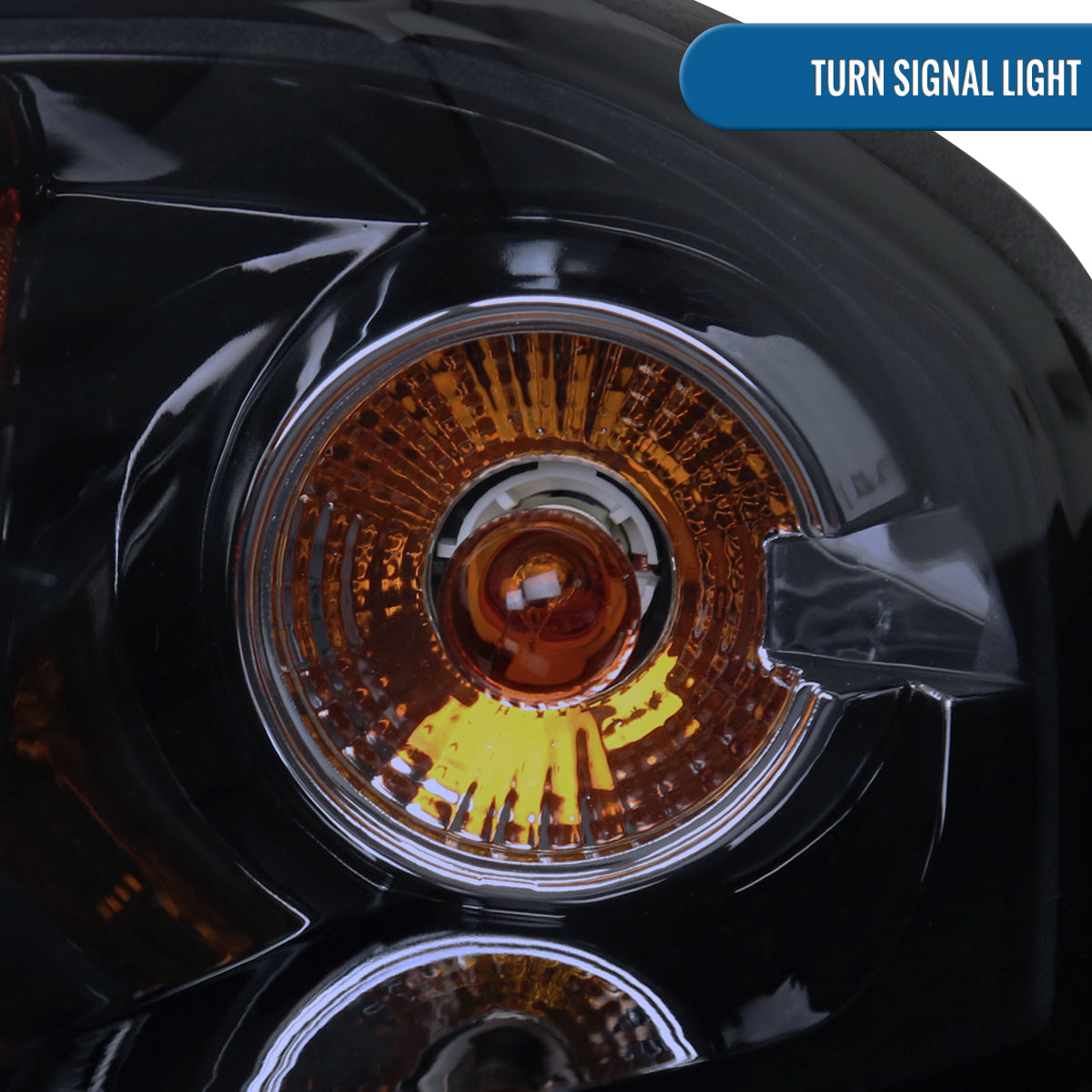 Ronnin - Fits 2000-2005 Chevy Impala Upgrade LED Dual Rims Running Lights Projector Headlights Assembly Pair | Black Smoke