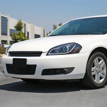 Ronnin - Fits 2006-2016 Chevy Impala 2006-2007 Chevy Monte Carlo Upgrade LED Running Light Tube Projector Headlights Assembly Pair | Black