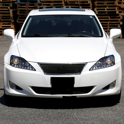 Ronnin - Fits 2006-2010 Lexus IS250 IS350 Upgrade LED Switchback Sequential Turn Signals Projector Halogen Headlights Assembly Pair | Black