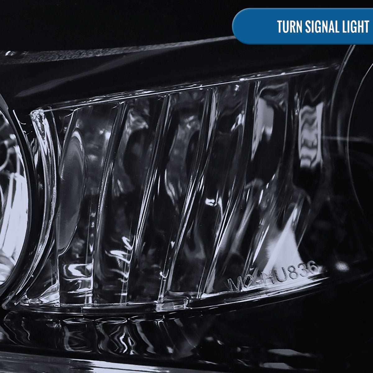 Ronnin - Fits 2001-2005 Lexus IS300 Upgrade Replacement LED Turn Signal Lights Projector Xenon Headlights Assembly Pair | Black Smoke