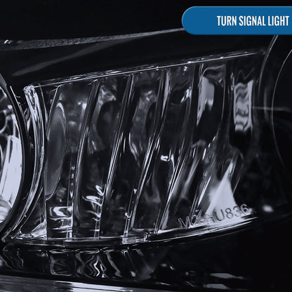 Ronnin - Fits 2001-2005 Lexus IS300 Upgrade Replacement LED Turn Signal Lights Projector Xenon Headlights Assembly Pair | Black Smoke