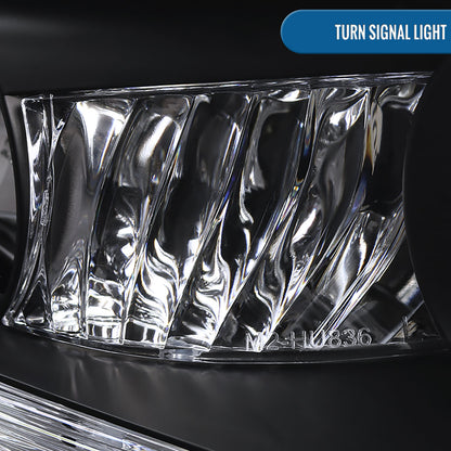 Ronnin - Fits 2001-2005 Lexus IS300 Upgrade Replacement LED Turn Signal Lights Projector Xenon Headlights Assembly Pair | Black