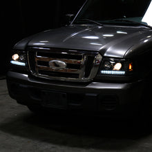 Ronnin - Fits 2001-2011 Ford Ranger Projector Headlights Assembly Bright LED Tube Replacement Pair | Black