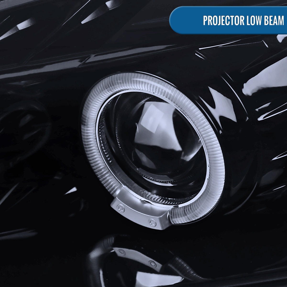 Ronnin - Fits 2004-2009 Honda S2000 S2K AP2 Upgraded Replacement LED Dual Rims Projector Headlights Assembly Pair | Black Smoke