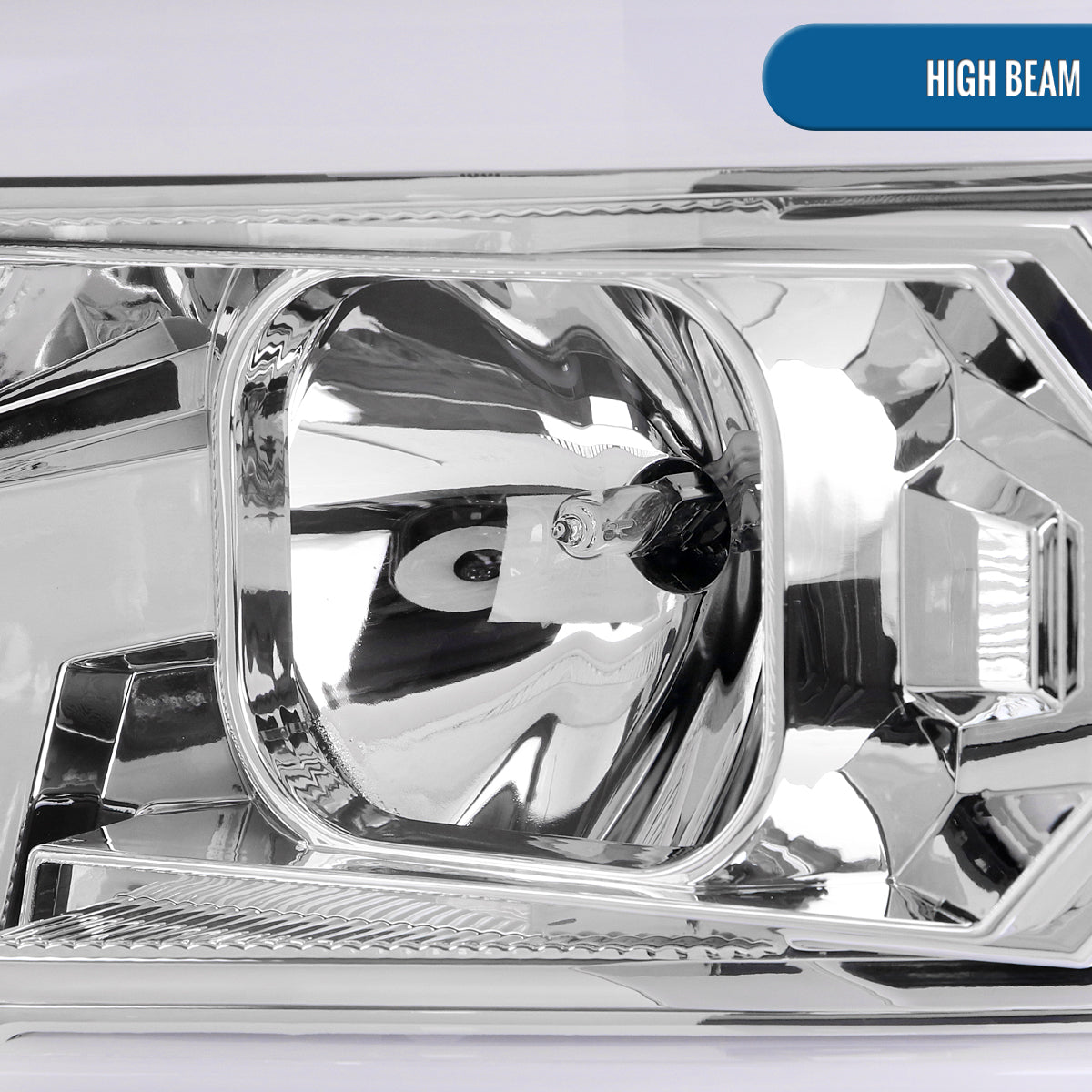 Ronnin - Fits 2015-2019 Chevy Silverado 2500HD 3500HD Projector Headlights Switchback LED Sequential Turn Signal + Animated Startup Effect Pair | Chrome
