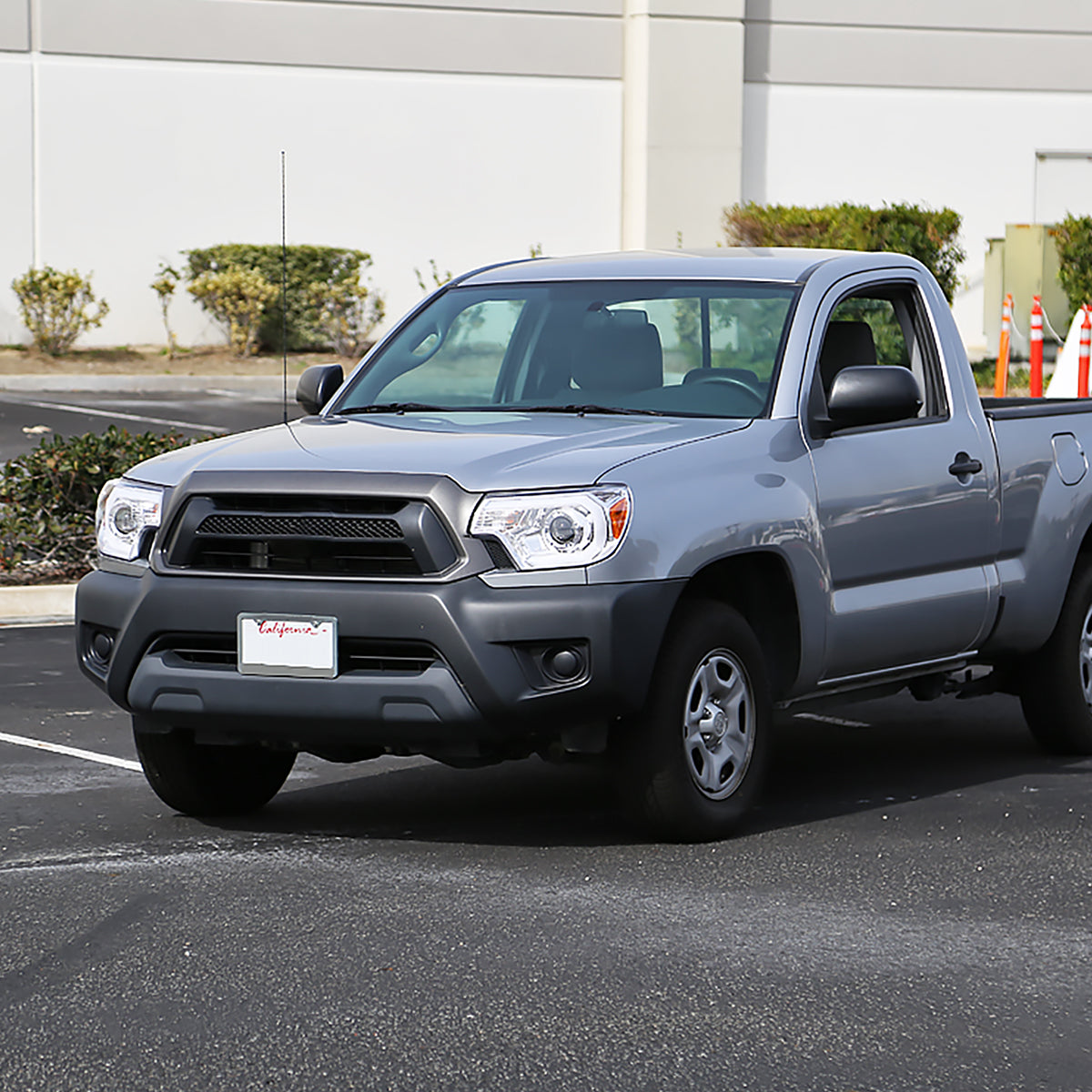 Ronnin - Fits 2012-2015 Toyota Tacoma Upgraded LED Tube Running Lights Projector Headlights Assembly Pair | Chrome