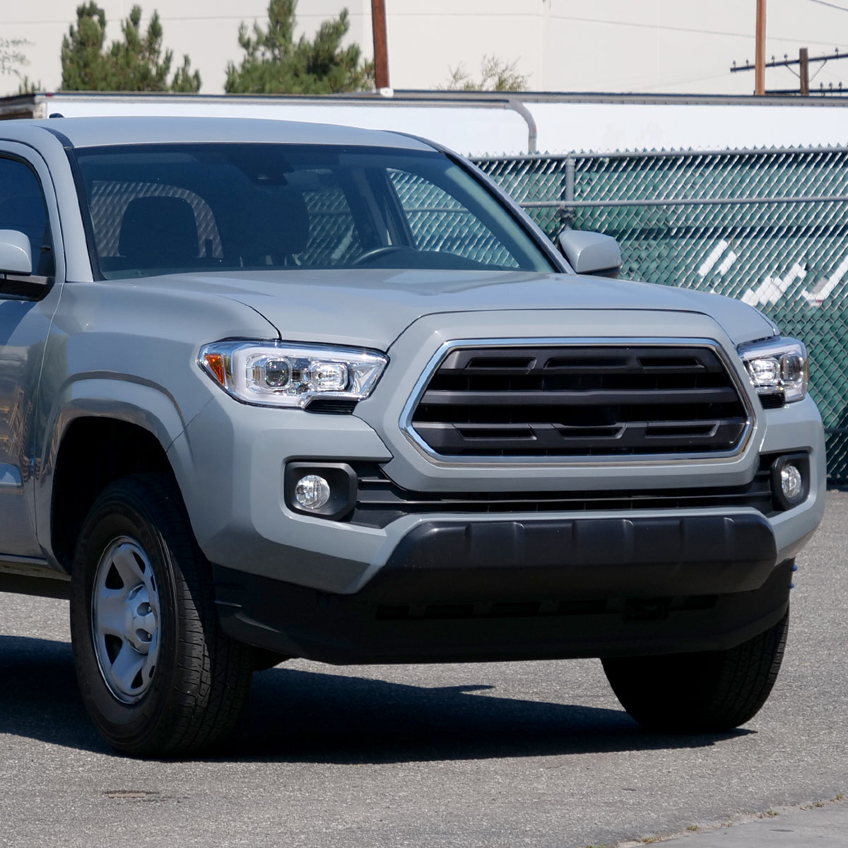 Ronnin - Fits 2016-2023 Toyota Tacoma Upgrade Replacement LED Switchback Turn Signals Tube Projector Halogen Headlights Assembly Pair | Chrome