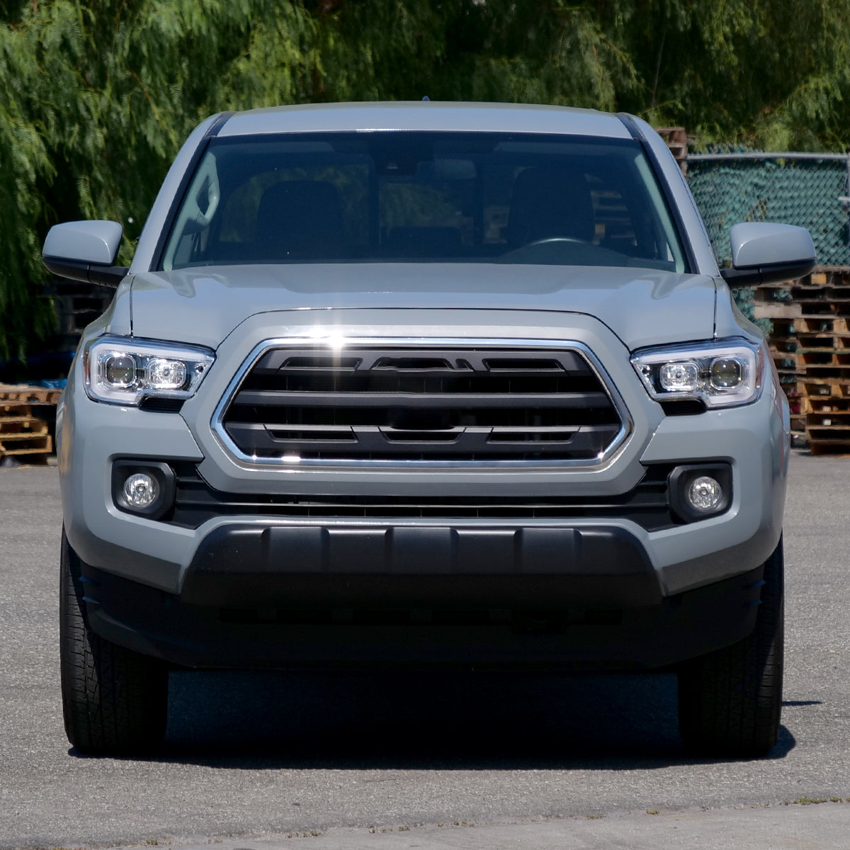 Ronnin - Fits 2016-2023 Toyota Tacoma Upgrade Replacement LED Switchback Turn Signals Tube Projector Halogen Headlights Assembly Pair | Chrome