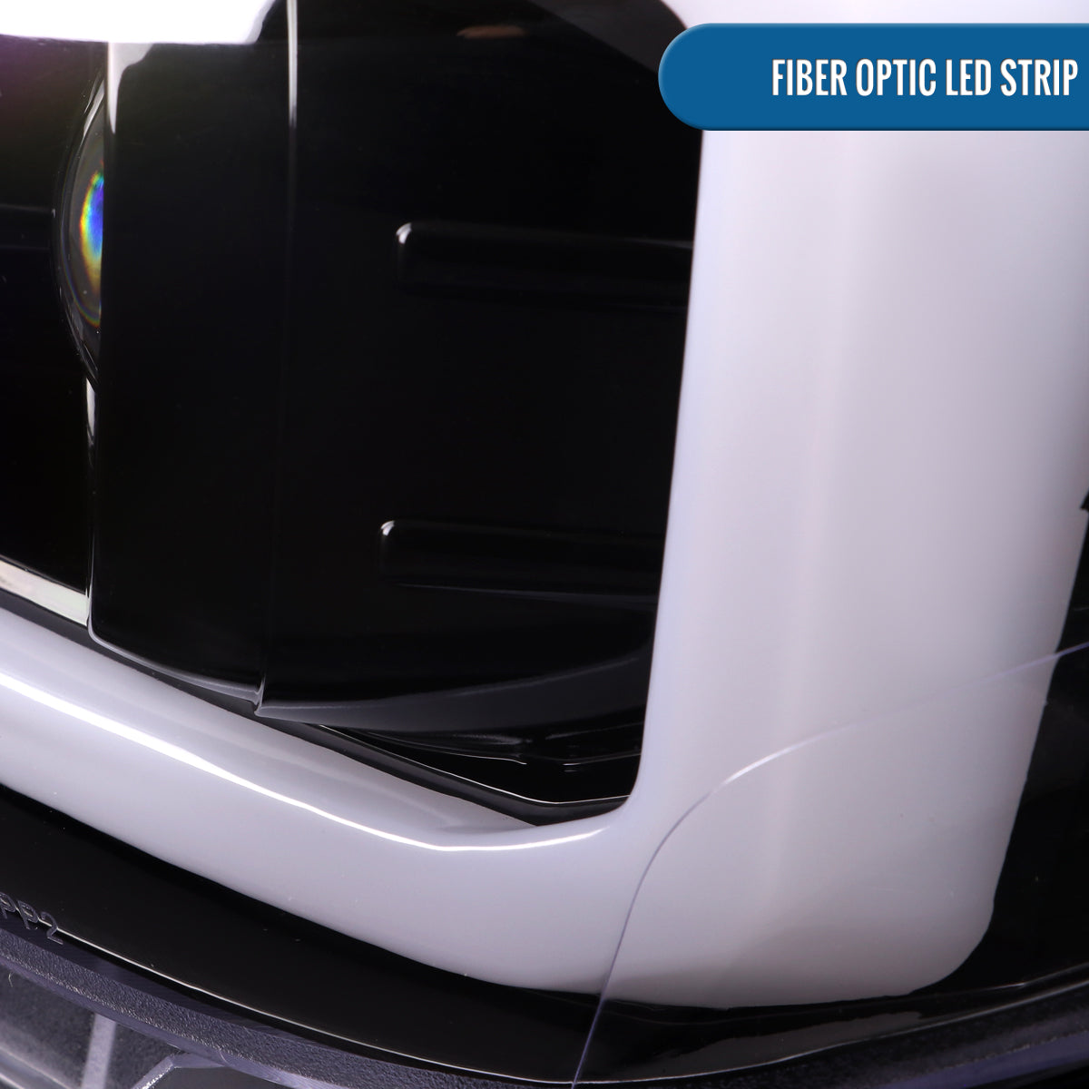 Ronnin - Fits 2016-2023 Toyota Tacoma Upgrade Replacement LED Switchback Turn Signals Tube Projector Halogen Headlights Assembly Pair | Gloss Black