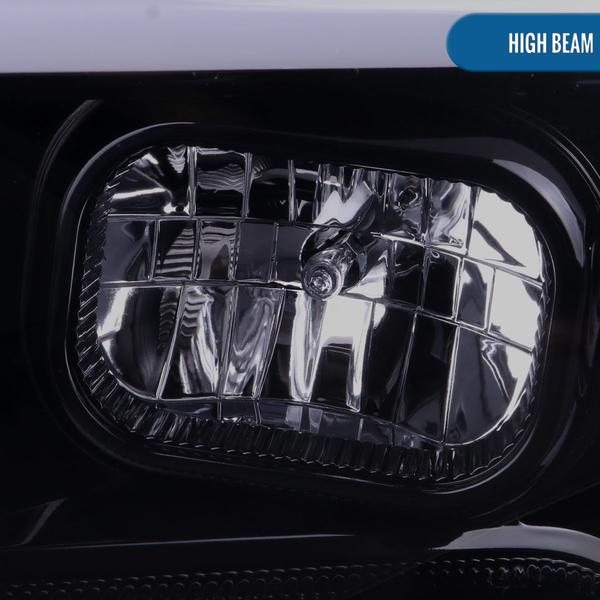 Ronnin - Fits 2016-2023 Toyota Tacoma Upgrade Replacement LED Switchback Turn Signals Tube Projector Halogen Headlights Assembly Pair | Black Smoke