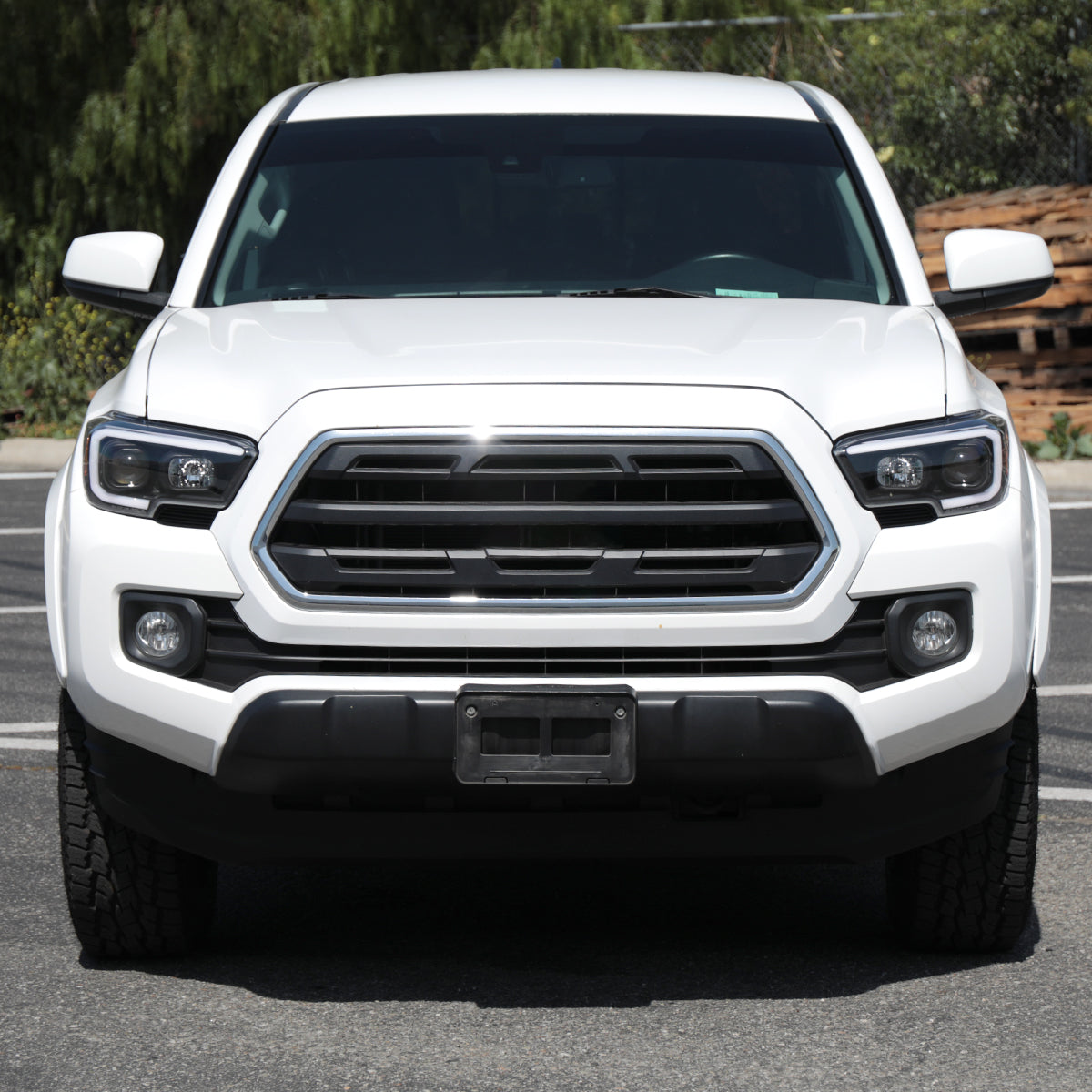 Ronnin - Fits 2016-2023 Toyota Tacoma Upgrade Replacement LED Switchback Turn Signals Tube Projector Halogen Headlights Assembly Pair | Black