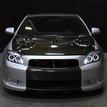 Ronnin - Fits 2005-2010 Scion tC LED Halo Rims Projector Headlights Upgrade Assembly Pair | Black