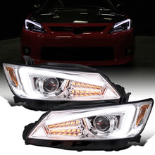 Ronnin - Fits 2011-2013 Scion tC Upgrade Replacement LED Turn Signal Lights Projector Headlights Assembly Pair | Chrome