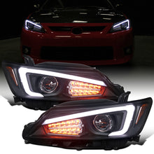 Ronnin - Fits 2011-2013 Scion tC Upgrade Replacement LED Turn Signal Lights Projector Headlights Assembly Pair | Black