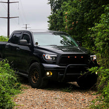 Ronnin - Se adapta a Toyota Tundra Sequoia 2007-2017 Faros delanteros con proyector de tubo de luz LED de repuesto mejorado Par | Negro brillante