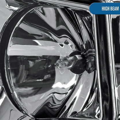 Ronnin - Fits 2007-2017 Toyota Tundra Sequoia Upgraded Replacement LED Running Light Tube Projector Headlights Assembly Pair | Chrome