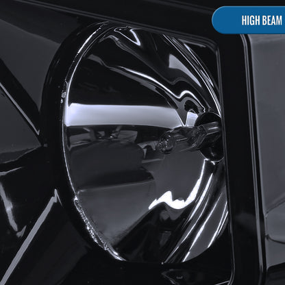 Ronnin - Fits 2007-2017 Toyota Tundra Sequoia Upgraded Replacement LED Running Light Tube Projector Headlights Assembly Pair | Black Smoke