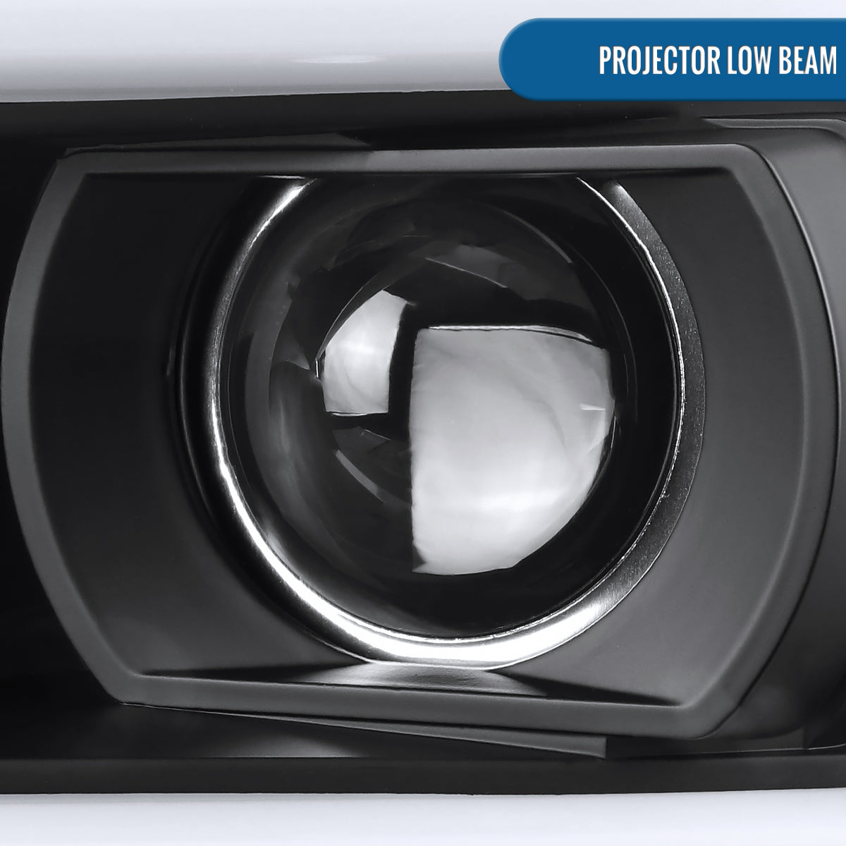 Ronnin - Fits 2007-2017 Toyota Tundra Sequoia Upgraded Replacement LED Running Light Tube Projector Headlights Assembly Pair | Black