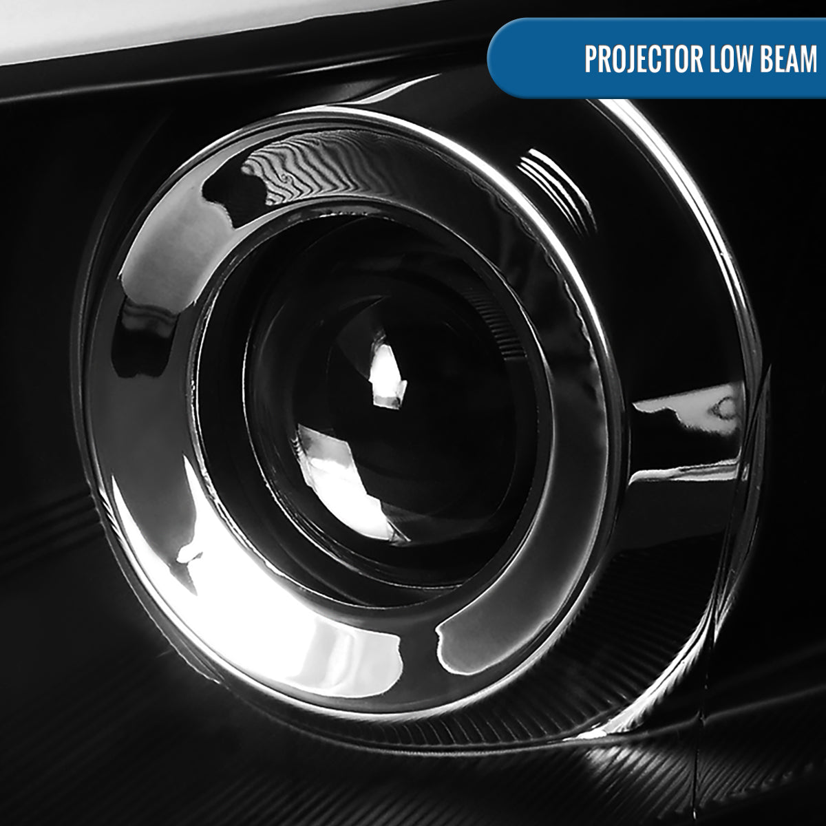 Ronnin - Fits 2008-2014 Subaru Impreza WRX Outback Sport Upgrade Assembly LED Running Light Tube Projector Halogen Headlights Pair | Black