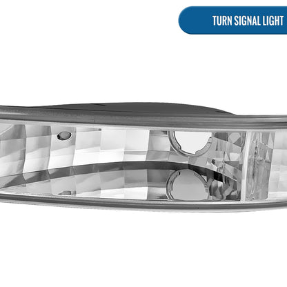 Ronnin - Compatible con GMC Yukon XL Sierra Classic 1999-2007, faros delanteros con proyector de LED mejorados con doble aro halo y luces diurnas + conjunto de luces de parachoques estilo B | Cromo