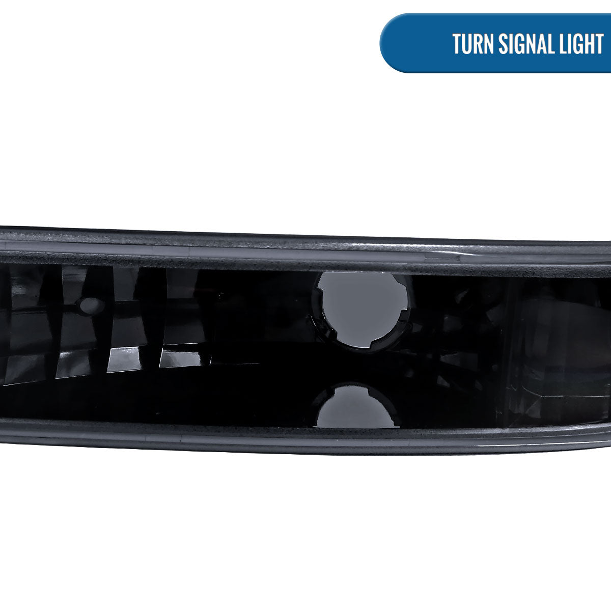 Ronnin - Fits 1999-2007 GMC Yukon XL Sierra Classic Upgraded Replacement LED Tube Running Lights Projector Headlights + Factory Style Bumper Lamps Assembly Pair | Black Smoke