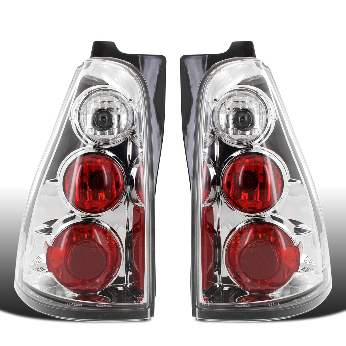 2003-2005 Toyota 4Runner Upgrade Euro Style Tail Lights Replacement Assembly Pair | Chrome