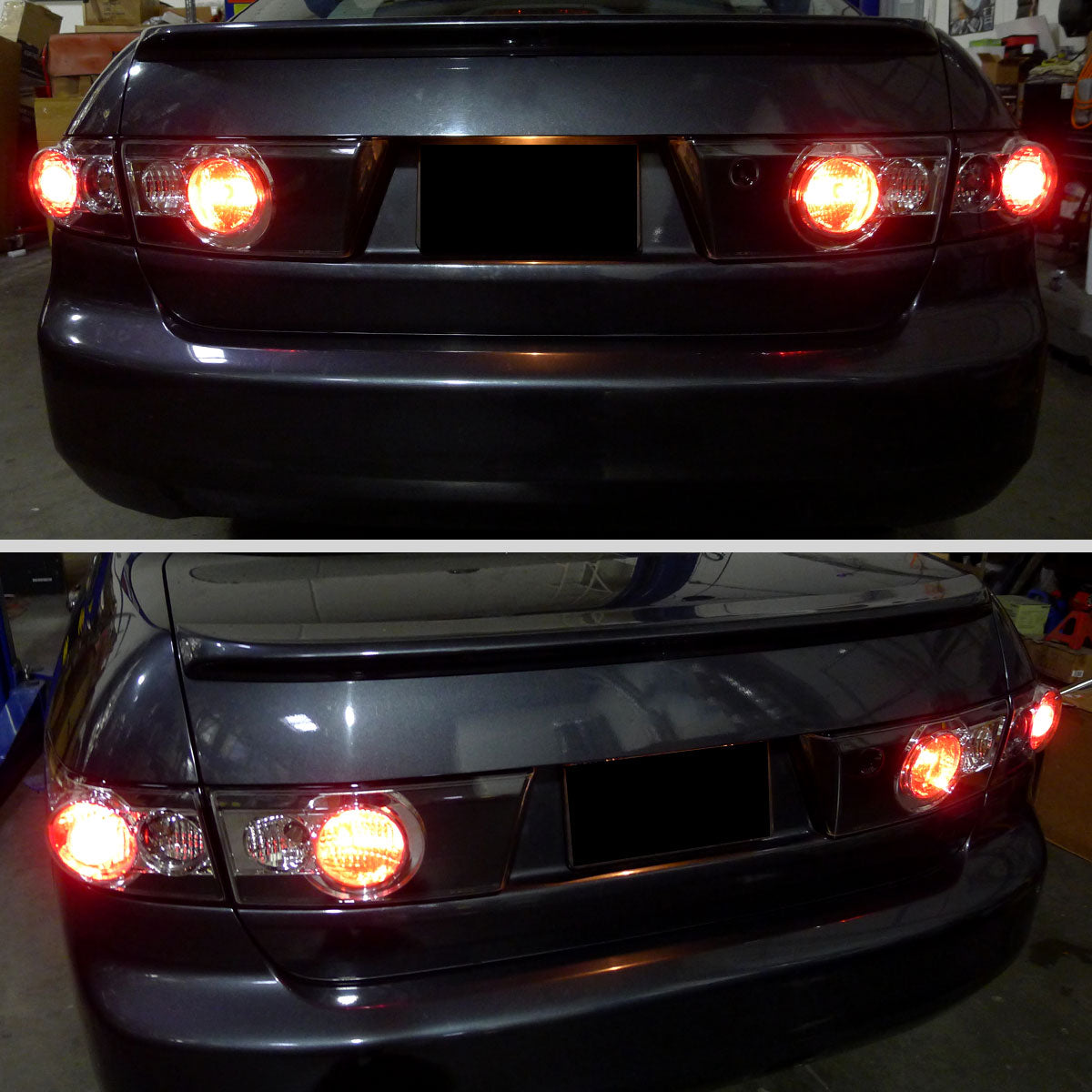 Ronnin - Conjunto de luces traseras de repuesto para Honda Accord Sedán 2003-2005, par | Negro