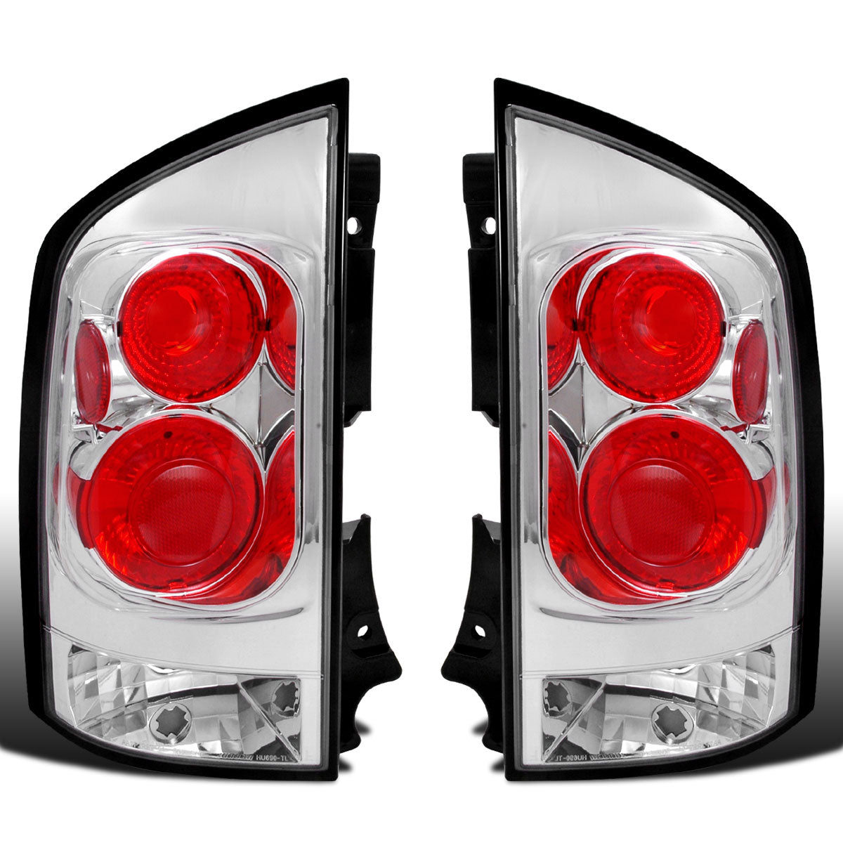 Ronnin - Se adapta a Nissan Armada 2005-2015 Par de luces traseras de estilo europeo de repuesto | Cromado