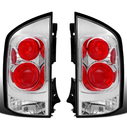 Ronnin - Se adapta a Nissan Armada 2005-2015 Par de luces traseras de estilo europeo de repuesto | Cromado