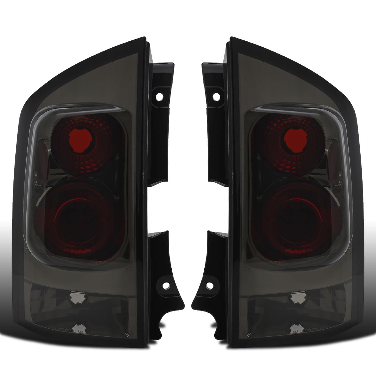 Ronnin - Se adapta a Nissan Armada 2005-2015 Ensamblaje de luces traseras de estilo europeo de repuesto par | Ahumado