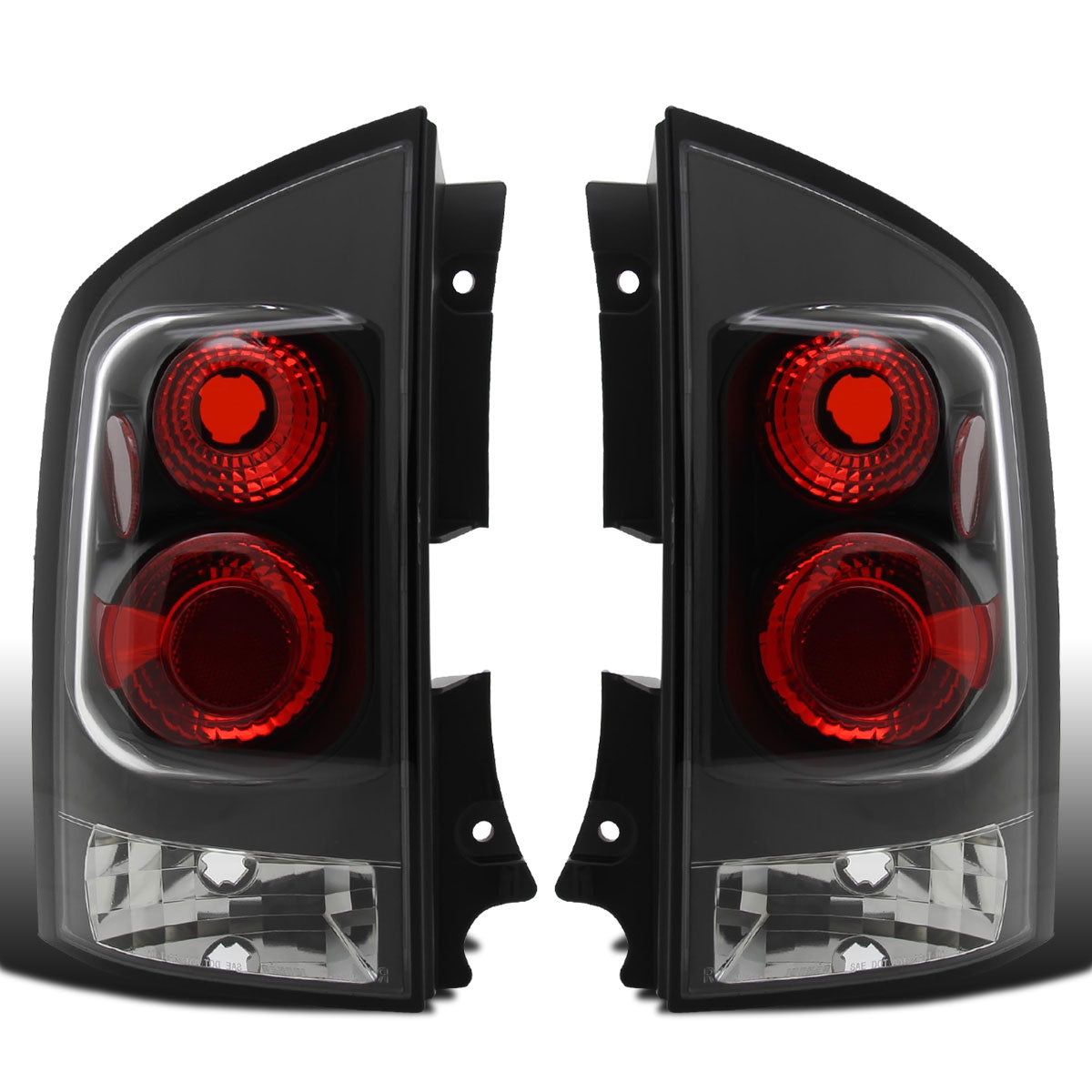 Ronnin - Se adapta a Nissan Armada 2005-2015 Faros Traseros Estilo Europeo Par de Reemplazo | Negro