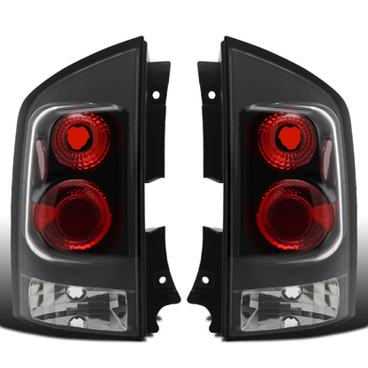 Ronnin - Se adapta a Nissan Armada 2005-2015 Faros Traseros Estilo Europeo Par de Reemplazo | Negro