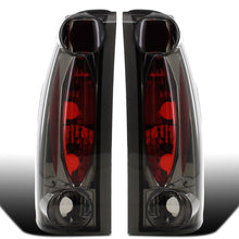 Ronnin - Fits 1988-2000 Chevy GMC C/K C10 Silverado Sierra Suburban Yukon Blazer Tahoe Caddy Escalade Tail Lights Replacement Assembly Pair | Smoke