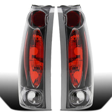 Ronnin - Fits 1988-2000 Chevy GMC C/K C10 Silverado Sierra Suburban Yukon Blazer Tahoe Caddy Escalade Tail Lights Replacement Assembly Pair | Black
