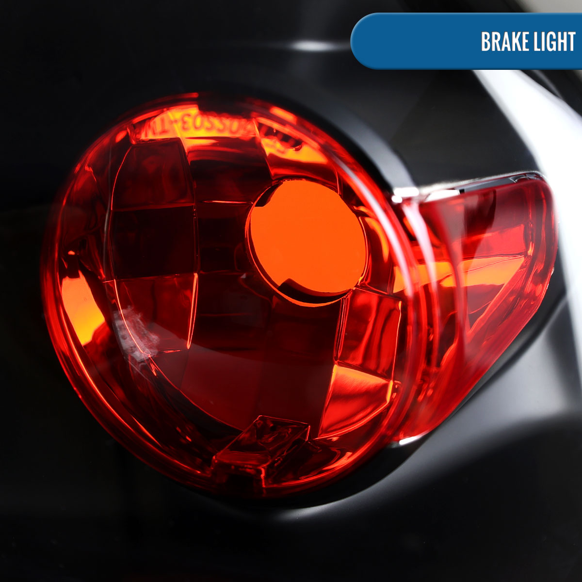 Ronnin - Fits 2007-2012 Dodge Caliber Rear Tail Lights Lamps Assembly Pair | Black