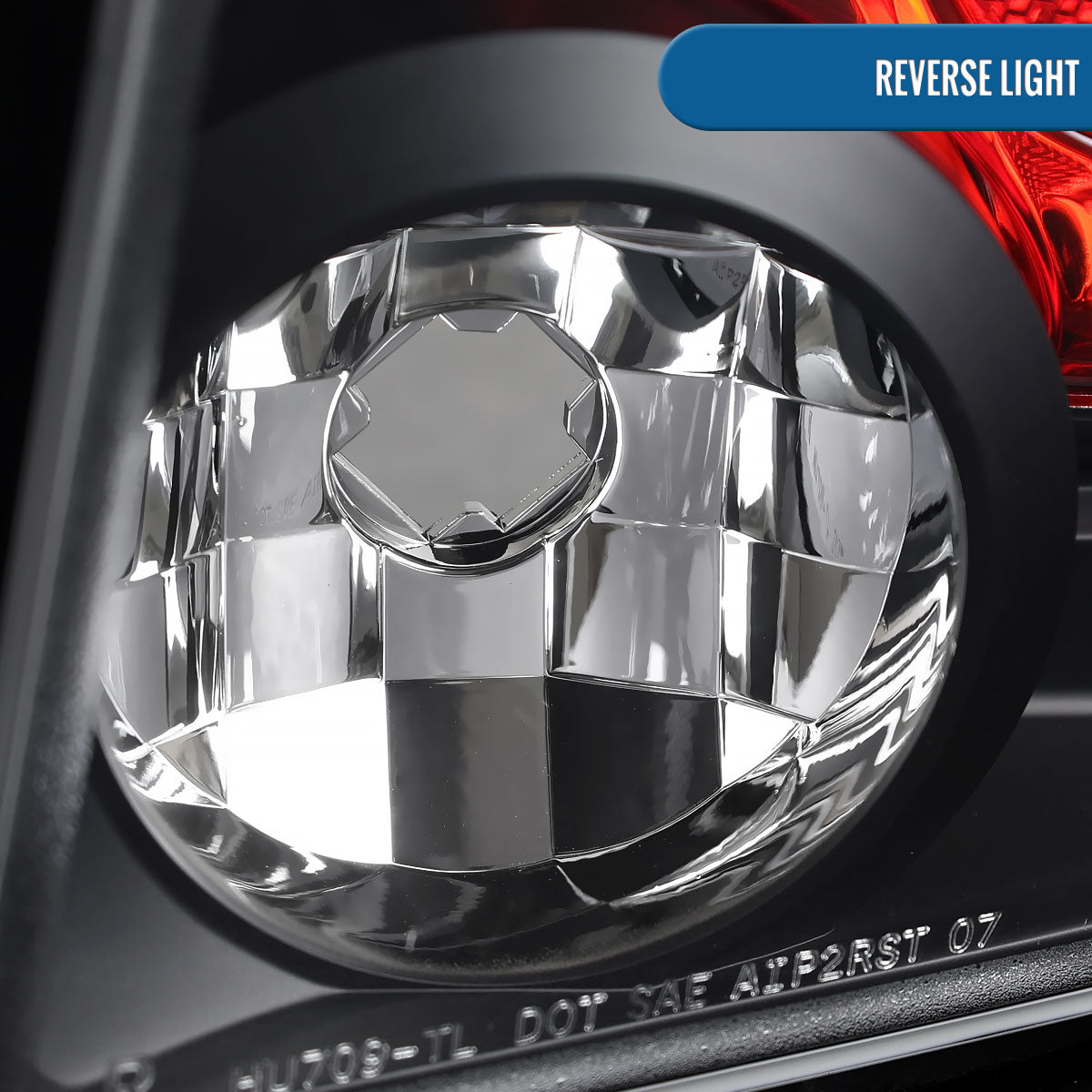 Ronnin - Fits 2007-2012 Dodge Caliber Rear Tail Lights Lamps Assembly Pair | Black