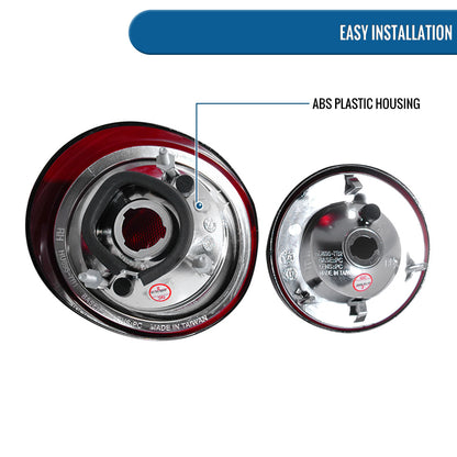 Ronnin - Fits 2005-2010 Chevy Cobalt Coupe Replacement Tail Lights Pair | Smoke