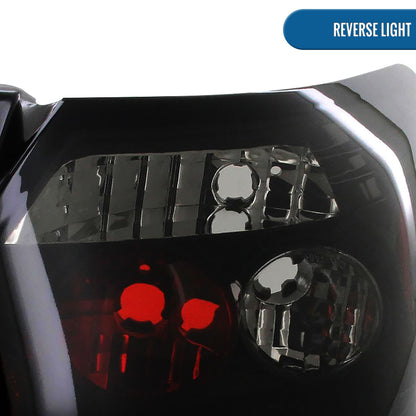 Ronnin - Fits 2006-2011 Honda Civic Coupe 2 Door Factory Replacement Tail Lights Assembly Pair | Black Smoke