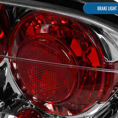 Ronnin - Fits 2006-2011 Honda Civic Sedan 4 Door Factory Replacement Tail Lights Assembly Pair | Chrome