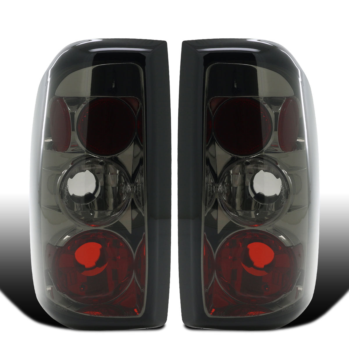 Ronnin - Fits 1997-2004 Dodge Dakota Factory Replacement Tail Lights Assembly Pair | Smoke