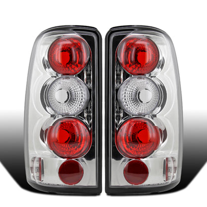 Ronnin -  Fits 2000-2006 Chevy Tahoe Suburban GMC Yukon Denali XL Factory Replacement Tail Lights Assembly Pair | Chrome