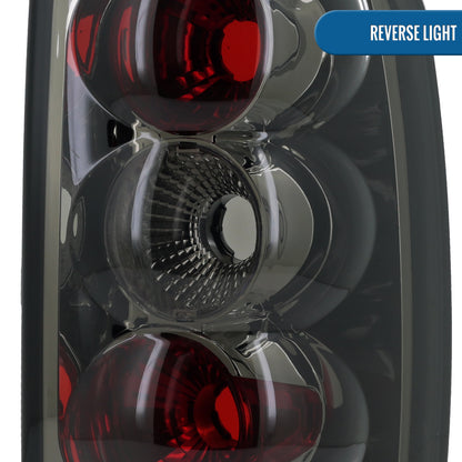 Ronnin -  Fits 2000-2006 Chevy Tahoe Suburban GMC Yukon Denali XL Factory Replacement Tail Lights Assembly Pair | Smoke