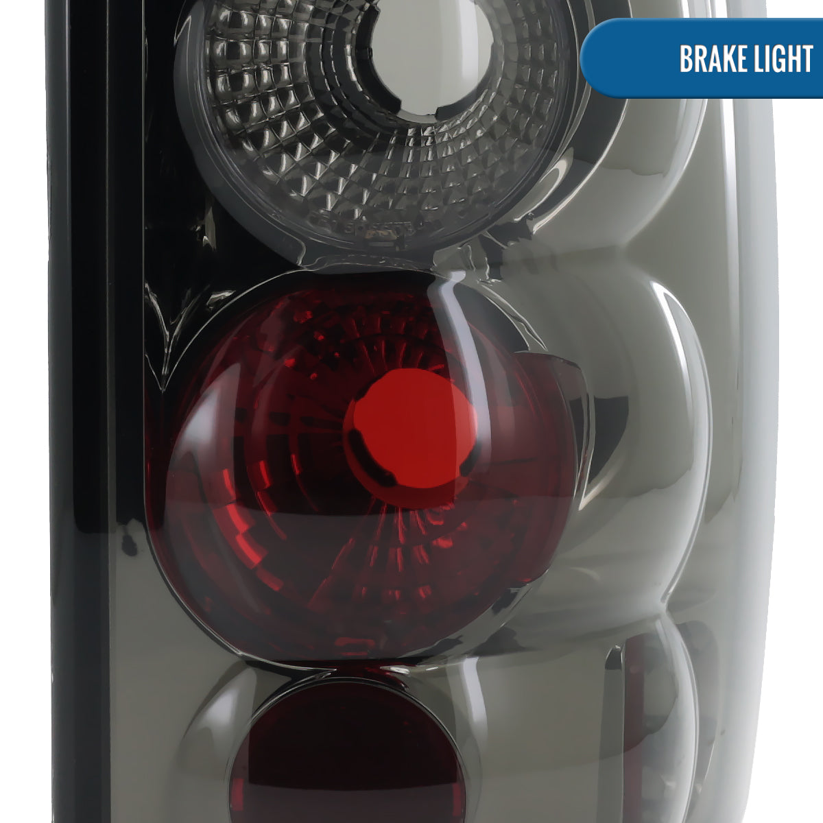 Ronnin -  Fits 2000-2006 Chevy Tahoe Suburban GMC Yukon Denali XL Factory Replacement Tail Lights Assembly Pair | Smoke