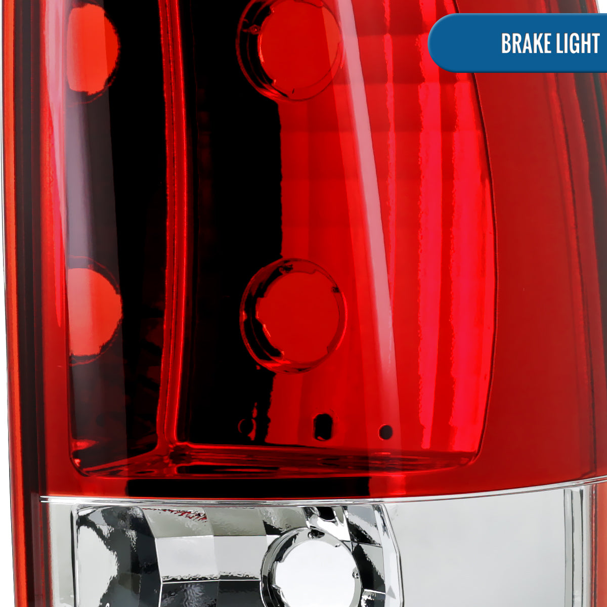 Ronnin -  Fits 2000-2006 Chevy Tahoe Suburban GMC Yukon Denali XL Factory Replacement Tail Lights Assembly Pair | Red