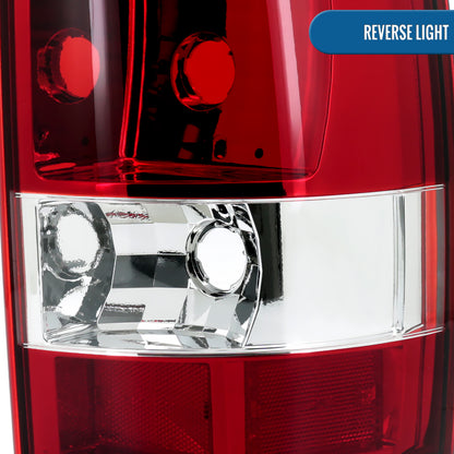 Ronnin -  Fits 2000-2006 Chevy Tahoe Suburban GMC Yukon Denali XL Factory Replacement Tail Lights Assembly Pair | Red
