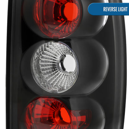 Ronnin -  Fits 2000-2006 Chevy Tahoe Suburban GMC Yukon Denali XL Factory Replacement Tail Lights Assembly Pair | Black