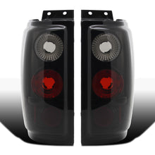 Ronnin - Fits 1997-2002 Ford Expedition Upgrade Tail Lights Assembly Replacement Pair | Black Smoke