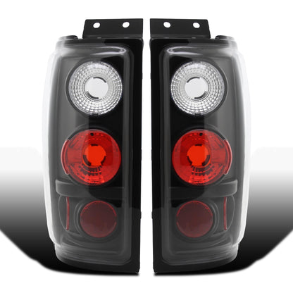 Ronnin - Fits 1997-2002 Ford Expedition Upgrade Tail Lights Assembly Replacement Pair | Black