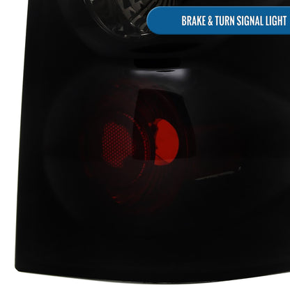 Ronnin - Compatible con Ford Explorer de 4 puertas 2002-2005, conjunto de luces traseras de repuesto, par | Humo negro